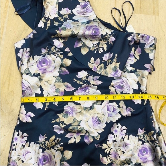 NEW Eliza J beautiful one shoulder jacquard ruffle dress - Picture 5 of 9